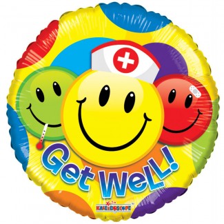 Get Well Smiley Balloon