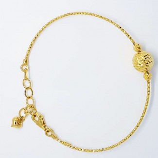 Circle Gold Stone Bracelet