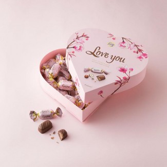 Pink Heart Chocolate Box 