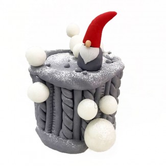 Christmas grey cake