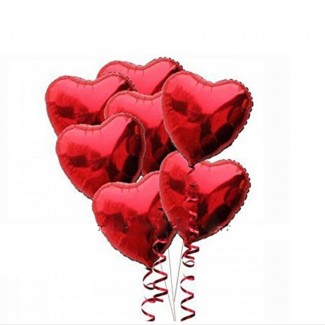 Red Love Heart Balloon Set