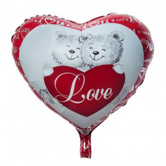 Love U Teddy Bear Balloon
