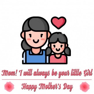 Happy mother day postcard