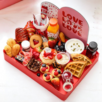 breakfast love tray for valentine