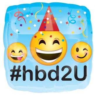 Happy Birthday Emoji Balloon