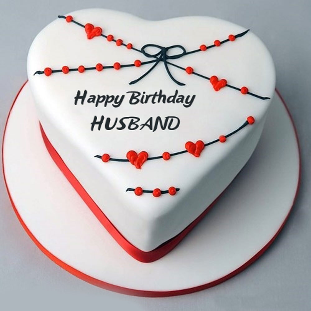 Red Rose Birthday Cake For HUSBAND